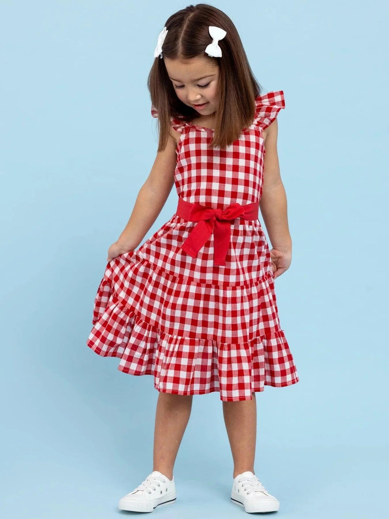 Gingham fabric is a popular summer print, perfect for little girls. 