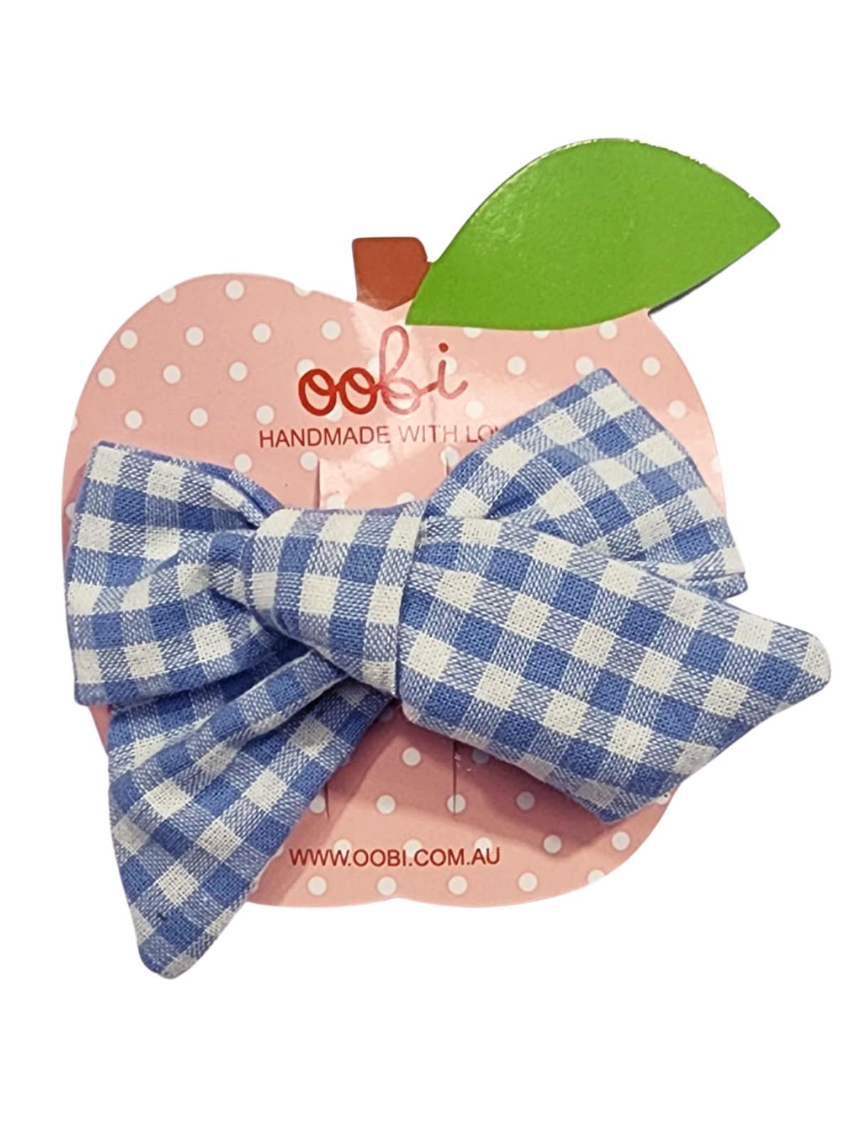 Blue Gingham Bow