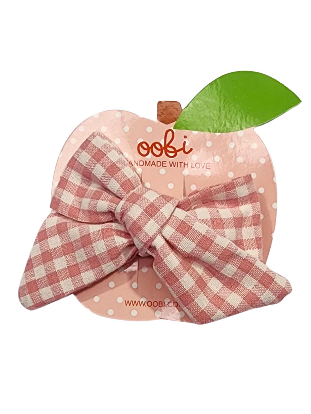 Pink Gingham Oversized Bow