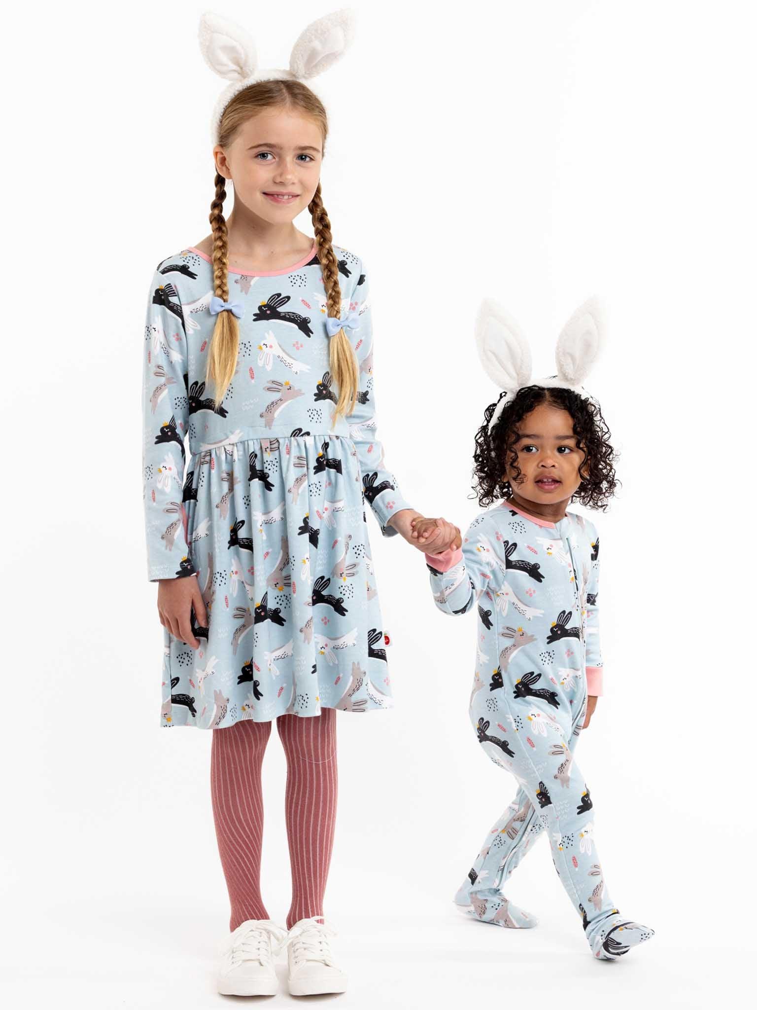 Blue rabbit dress