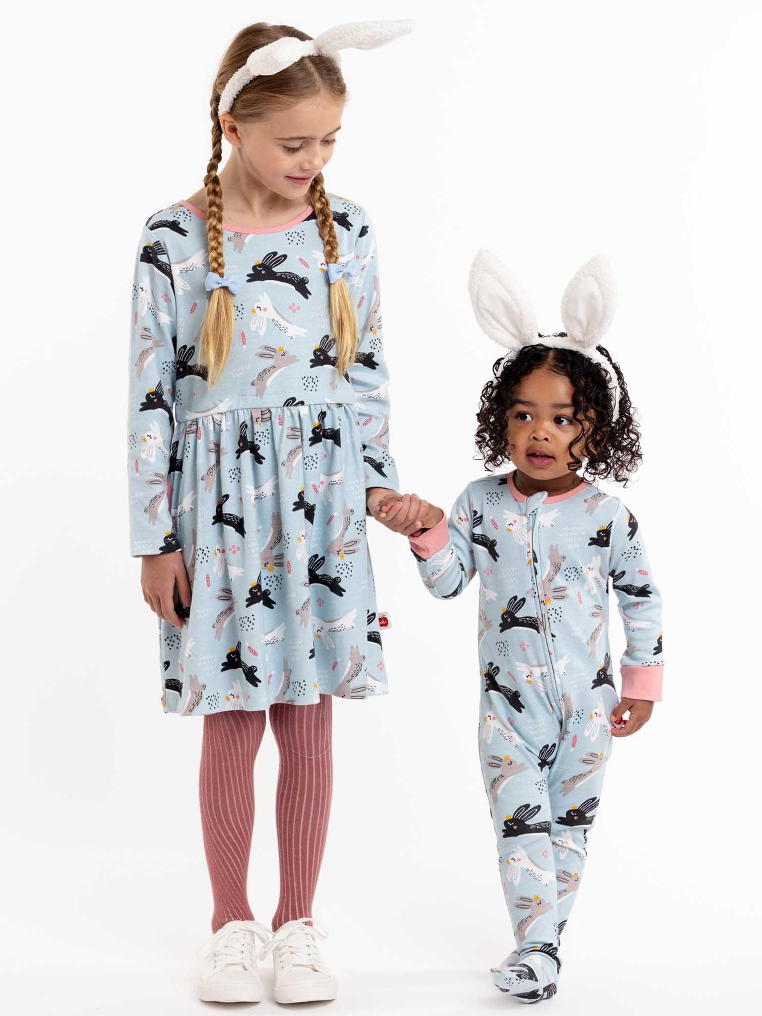 Blue rabbit dress