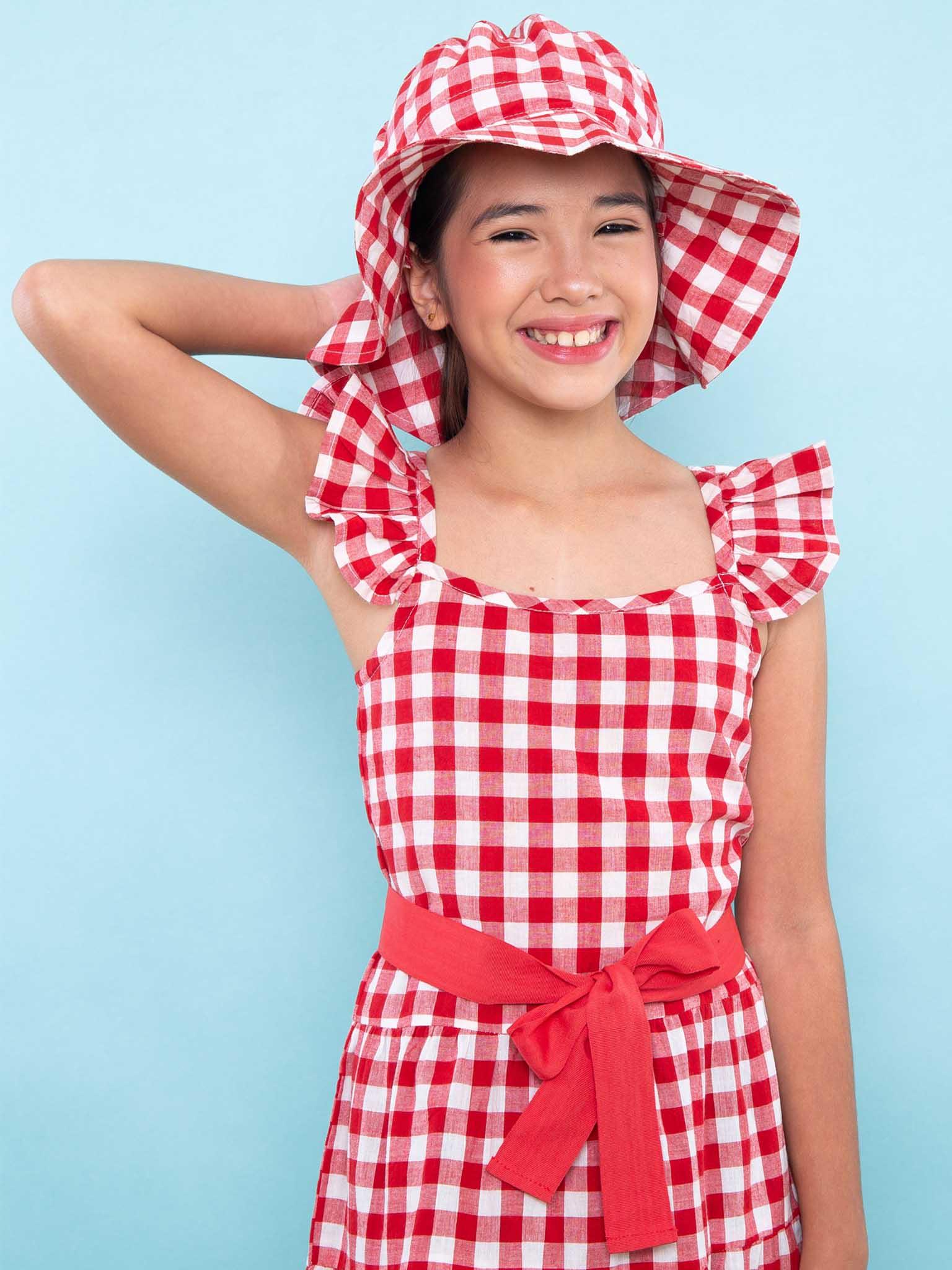 Girls gingham hotsell