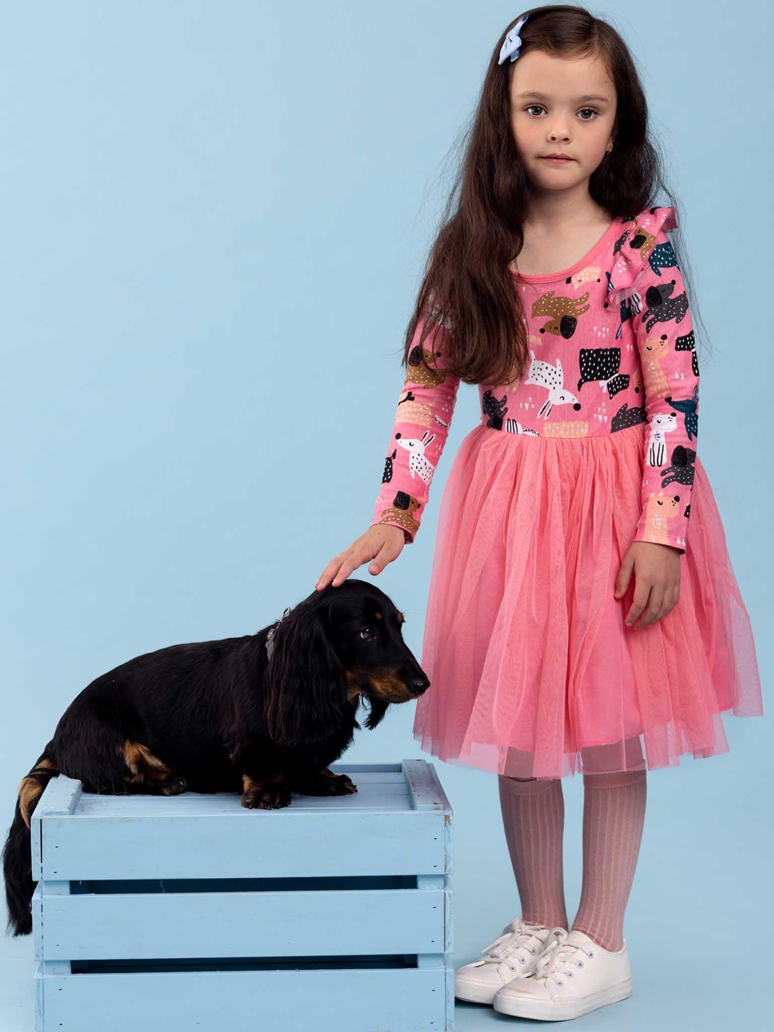 Pink dog dress