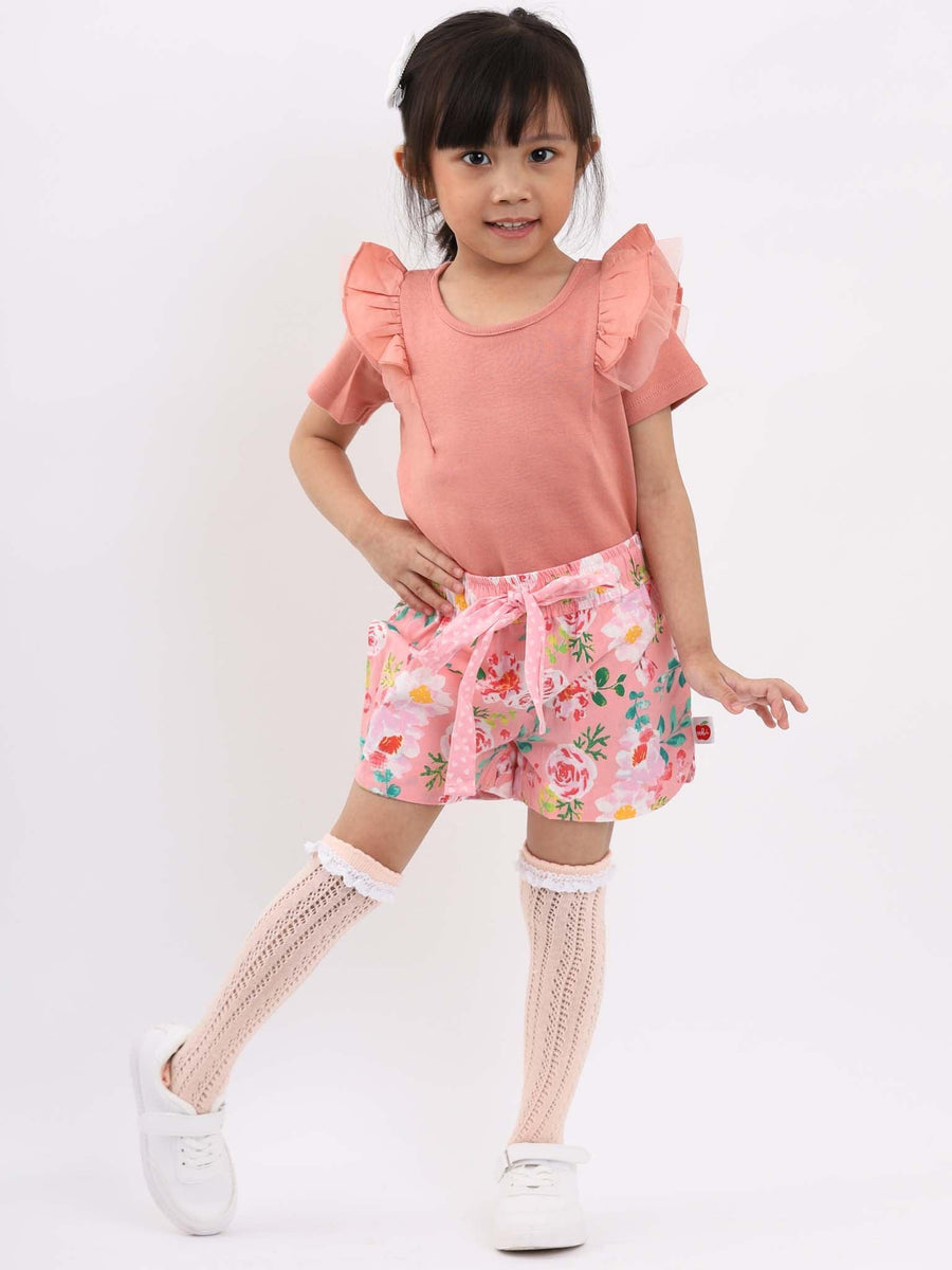 Lyla Pink Watercolour Shorts