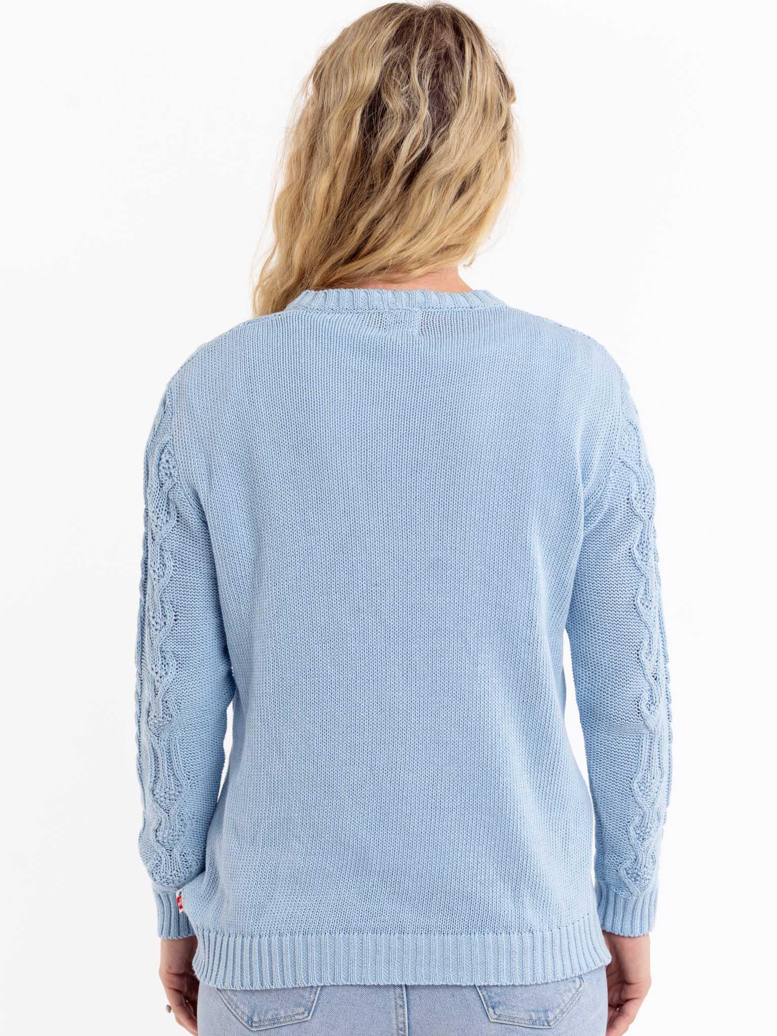 Women's Willow Cotton Cardigan Sky Blue - Oobi